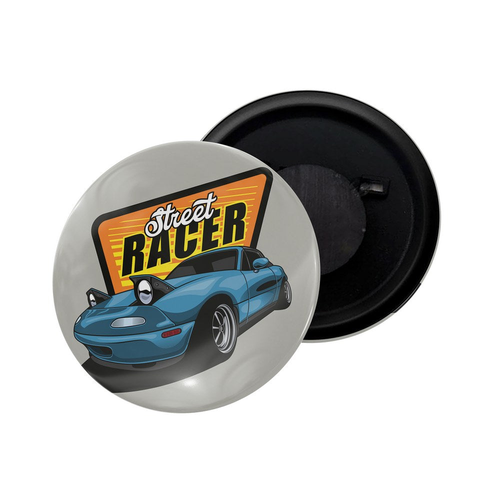 dhcrafts Fridge Magnet Grey Classic legend Vitnage Car Automobile D43 Glossy Finish Design Pack of 1 (58mm)